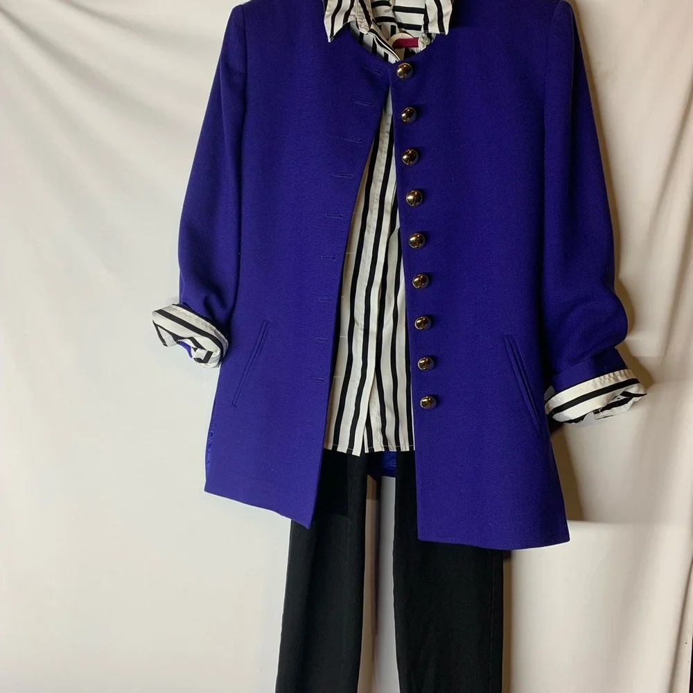 Vintage Christian Dior Purple Blazer Size 12
